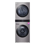 Vista frontal de LG WashTower (25kg/55lbs) & Secadora (22kg/48lbs) AIDD, Color Silver, WK25VS6